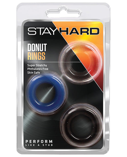 Set de 3 anillos para el pene Blush Stay Hard Donut Rings