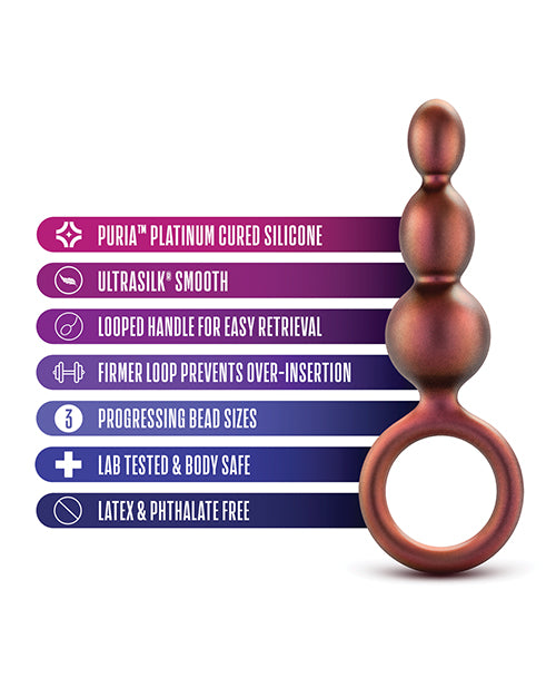 Blush Anal Adventures Matrice Perlée Anale Plug - Cuivre