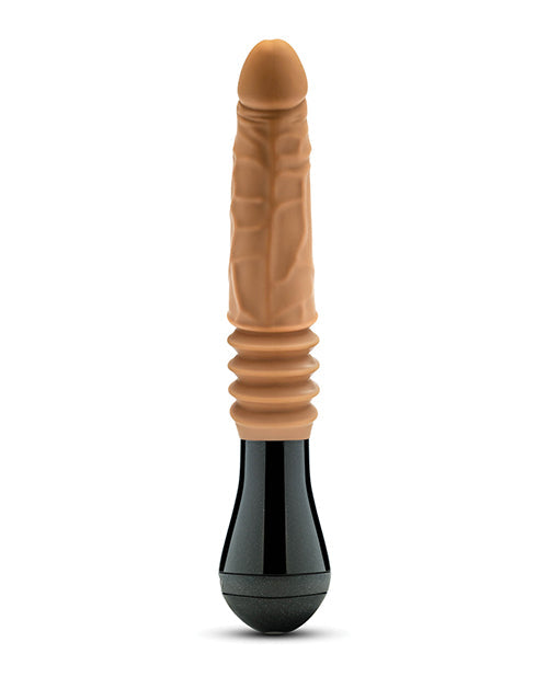 Blush Dr. Skin Dildo Vibrador Dr. Arthur con Movimiento de Empuje y Giro - Bronceado