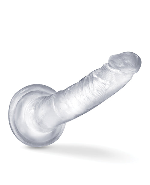 Dildo grande Blush B Yours Plus | Dildo grande de 17,7 cm | Dildo transparente con ventosa | Mejor dildo