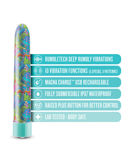 Blush Limited Addiction Utopia Vibrador Recargable de 7" - Aqua