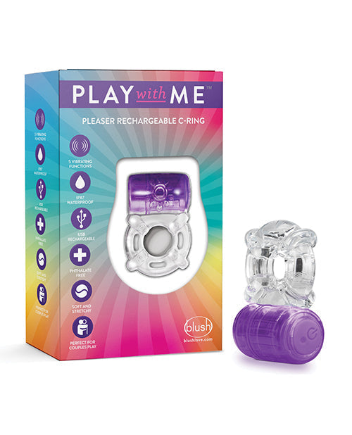 Anillo en C recargable Blush Play with Me Pleaser - Morado