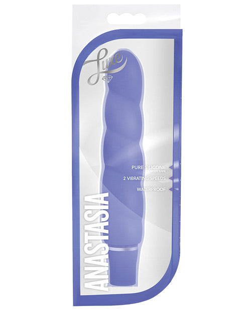 Vibromasseur en silicone Blush Luxe Anastasia - Pervenche
