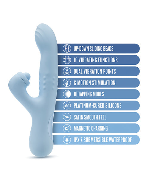 Blush Devin G-Spot Vibrador | Vibrador de clítoris azul | Vibrador Rabbit de 10 funciones | El mejor vibrador para mujeres