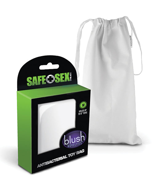 Blush Safe Sex Sac antibactérien pour jouets, taille M - Blanc