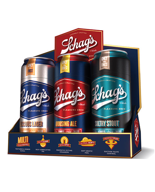 Kit de marchandisage Blush Schag's Beer Can Stroker 6 Pack