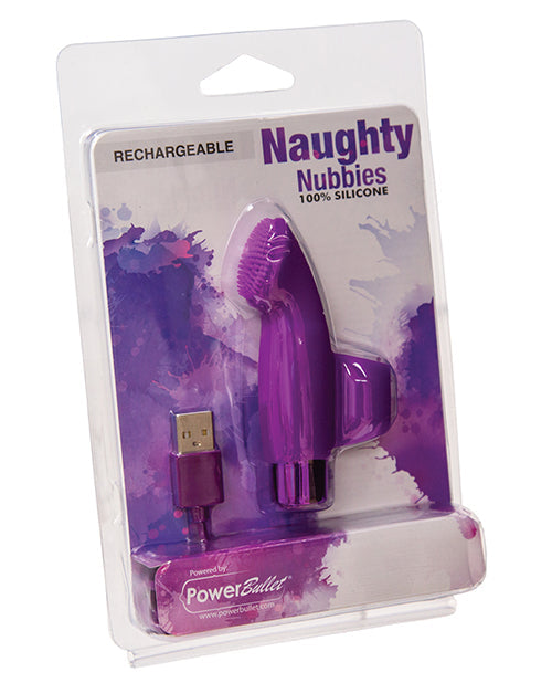 Naughty Nubbies Recargable - Morado