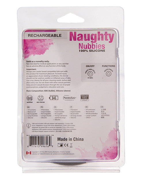 Naughty Nubbies Recargable - Rosa