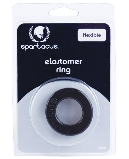 Anillo para pene de elastómero Spartacus - Negro Metro