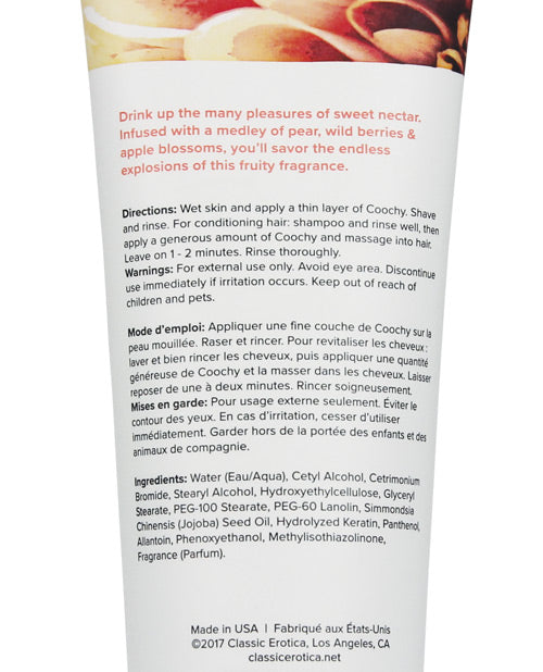 Crème de rasage COOCHY – Nectar Sucré 7,2 oz