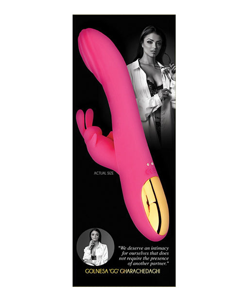 Vibrador Íntimo Punto G | Vibrador Conejo GG 10X | Vibrador de Clítoris Rosa | Mejor Vibrador para Mujeres