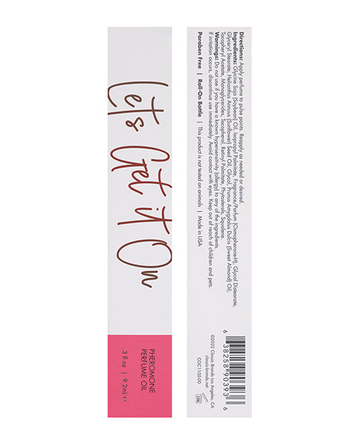 CGC Perfume en aceite con feromonas - 9.2 ml Manos a la obra