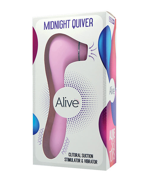 Vibrador de succión Alive Midnight Quiver - Rosa