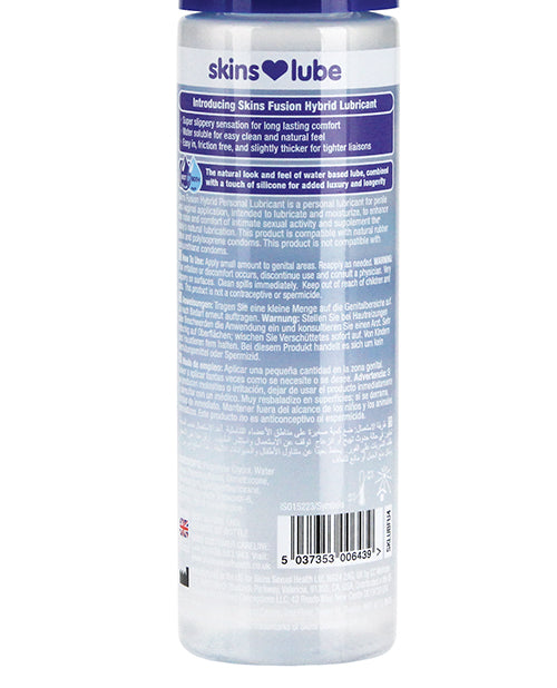 Lubricante Híbrido de Silicona y a Base de Agua Skins Fusion - 4.4 oz