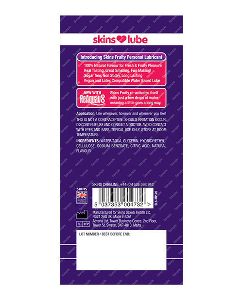 Lubricante a base de agua Skins - Frasco de 5 ml Mango & Maracuyá