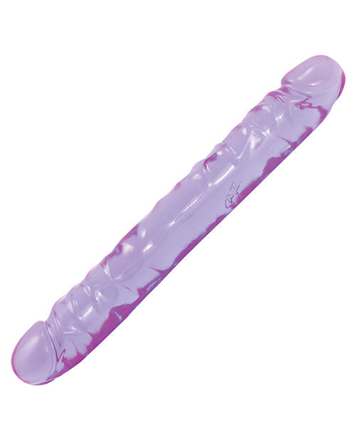 Dildo realista Crystal Jellies | Dildo grande de 30 cm | Dildo doble | Dildo gigante morado | Dildo grande
