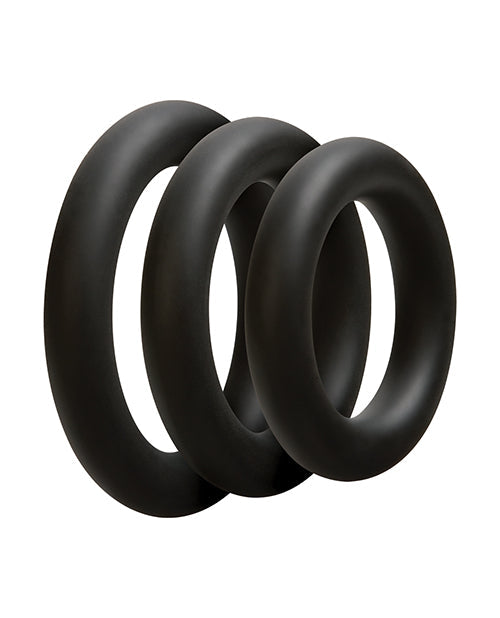 OptiMale Kit de anillos en C grueso - Negro