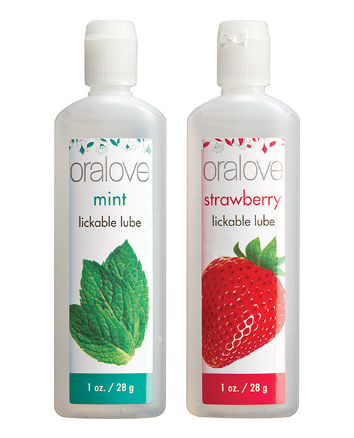 Lubrifiant Oralove Duo Saveur - Fraise & Menthe