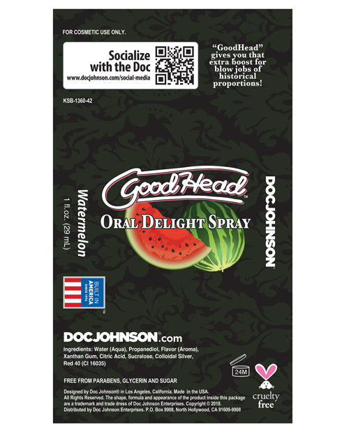 Spray rafraîchissant buccal GoodHead - Pastèque