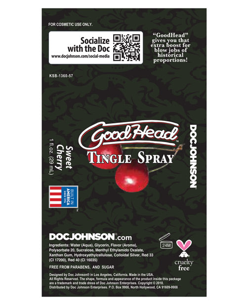 GoodHead Tingle Spray - Cerise Sucrée
