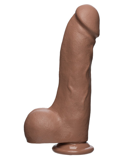 Doc Johnson Dildo Realista | Dildo Grande de 10.5" Caramelo | Dildo Grande Master D con Testículos