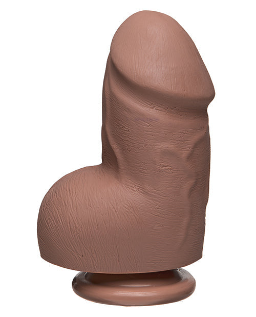 Doc Johnson D 6" Dildo Grande | Dildo Gordo Realista con Testículos | Dildo de Caramelo con Ventosa