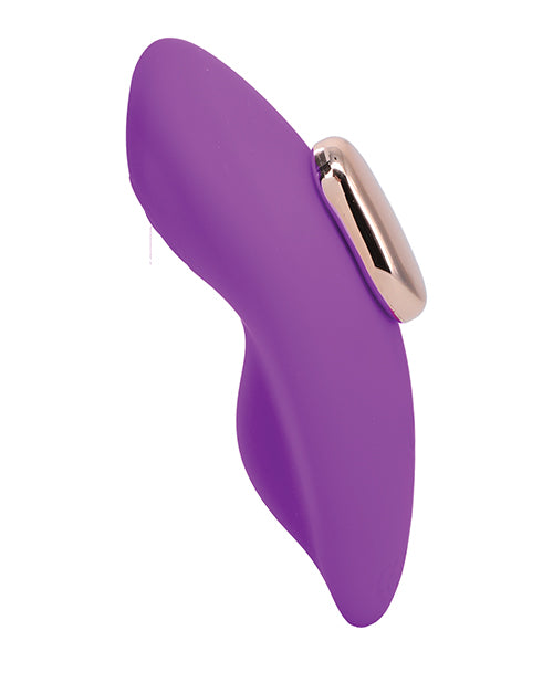 Vibromasseur culotte avec télécommande - Violet