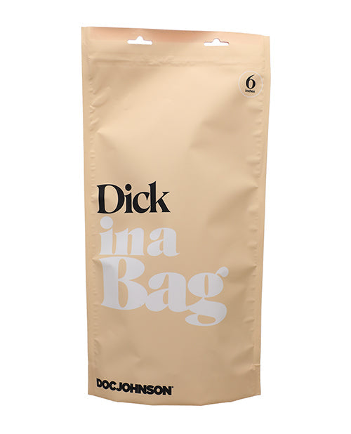 Doc Johnson Dick In A Bag Dildo Transparente de 6 pulgadas