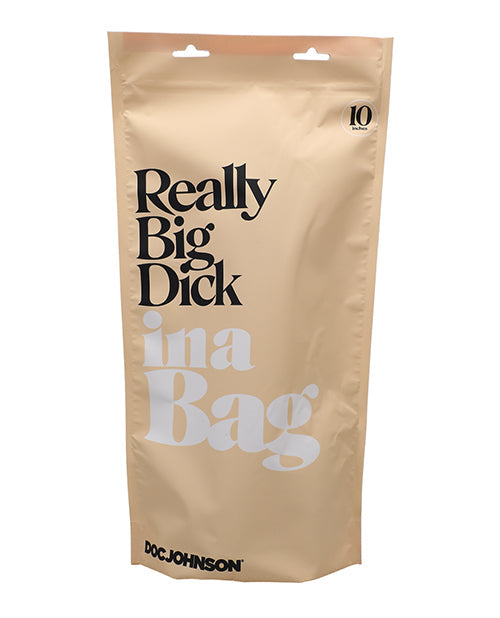 Doc Johnson Really Big Dick In A Bag Dildo Transparente de 10"