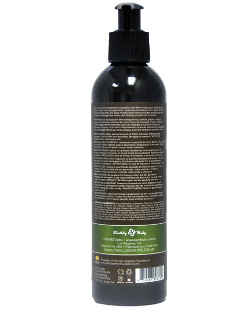 Loción de Masaje con Semilla de Cáñamo Earthly Body - 8 oz Naked in the Woods