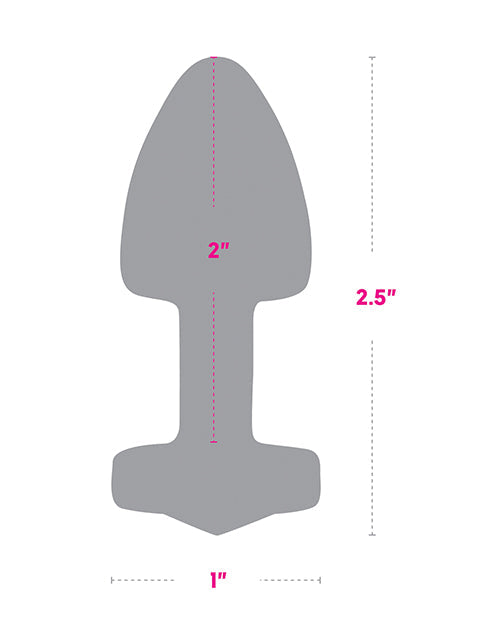 Gemsations 2" Beginners Bling Bling Tapa Anal de Metal - Oro Rosa