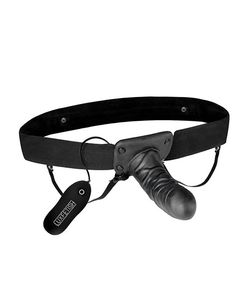 Dildo Vibrador Hueco Lux Fetish Unisex con Arnés