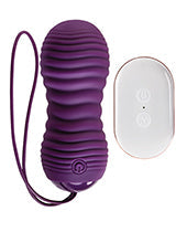 Huevo vibrador y con empuje Evolved Eager Egg con control remoto - Morado