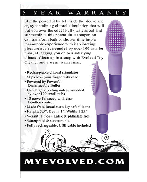 Evolved Fingerific Rechargeable Bullet - Violet