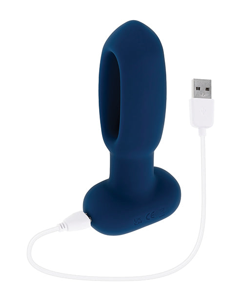 Evolved Le Clitoriseur et Vibromasseur Télécommandé Flapper - Bleu