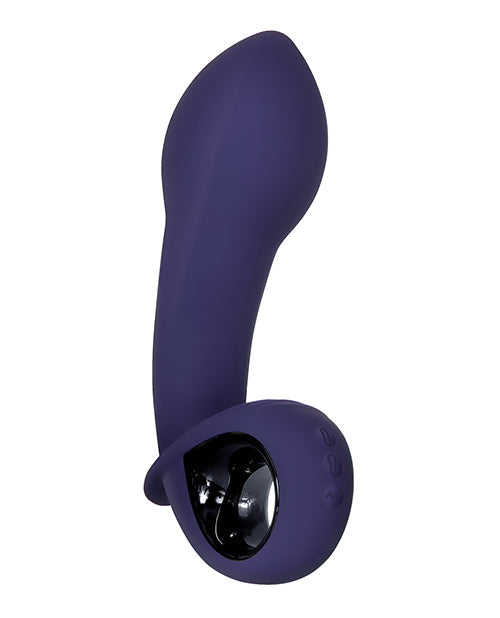 Vibrador recargable inflable Evolved G - Morado