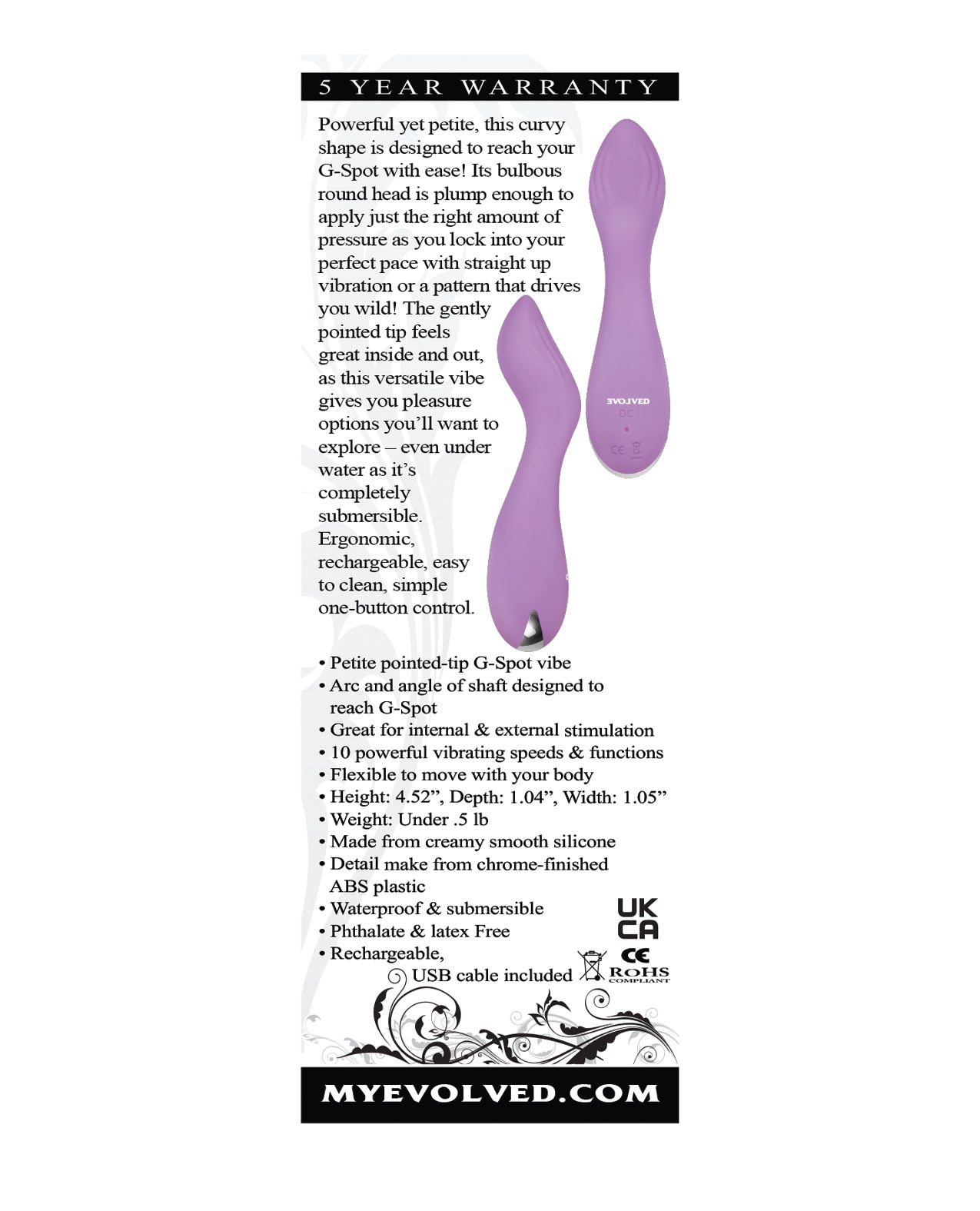 Vibromasseur point G Lilas G Petite Évolué - Violet