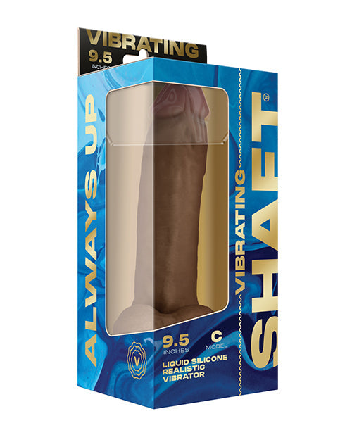 Shaft Flexskin Dildo Realista | Dildo Curvo de Silicona Oak de 9.5" | Dildo Vibrador con Testículos