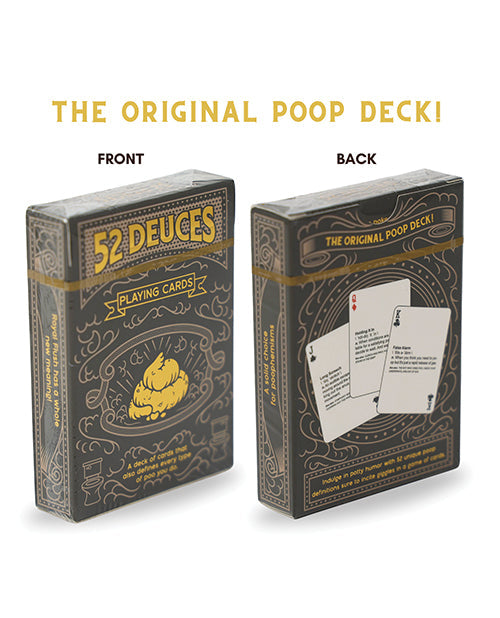 52 Deuces Cartas de juego con temática de caca