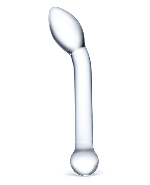 Gode grand dildo 8" en verre | Godemichet réaliste fin | Gode en verre point G | Grand godemichet à bout bulbeux