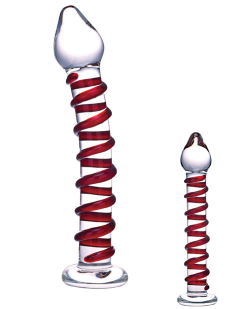 Dildo de cristal Mr Swirly | Dildo realista | Dildo grande curvado | El mejor dildo | Dildo de cristal transparente