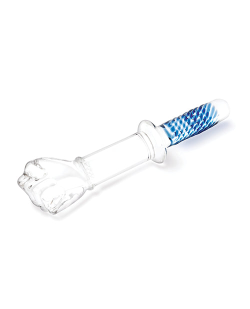 Gode grand godemichet en verre de 28 cm | Double godemichet de poing avec poignée | Godemichet en verre | Godemichet réaliste sans danger pour le corps