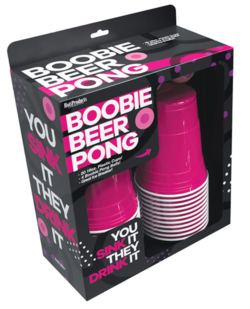 Beer pong aux seins avec gobelets et balles seins