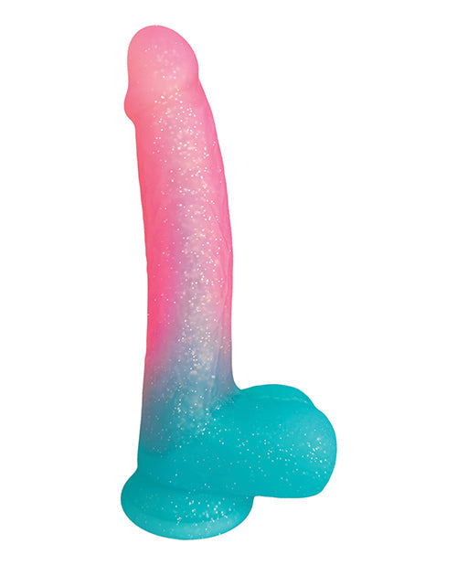 Gros gode sucré de 21,5 cm | God réaliste Lollicock saveur barbe à papa | God ventouse multicolore