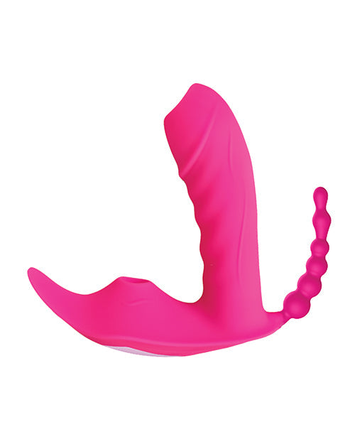 Vibrador Multiplacer Sweet Sex Body Candy con Control Remoto - Magenta