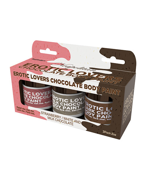 Peintures corporelles érotiques au chocolat - Saveurs assorties