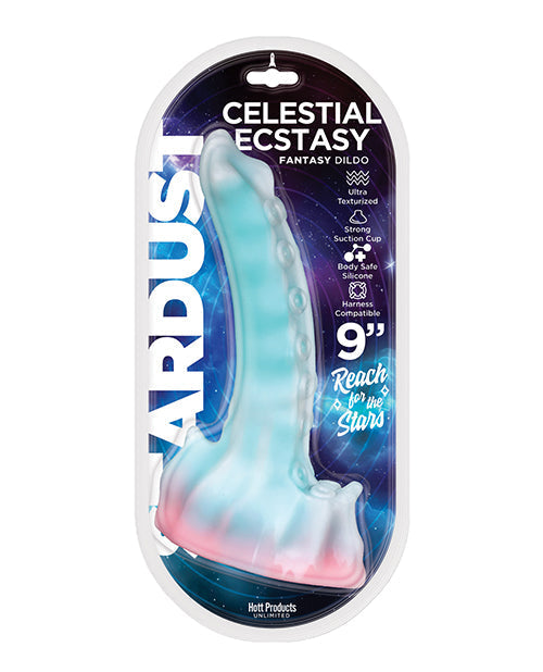 Gode Réaliste Stardust | Gode Ventouse Extase Céleste | Gros Gode 19 cm avec Bosses et Rainures