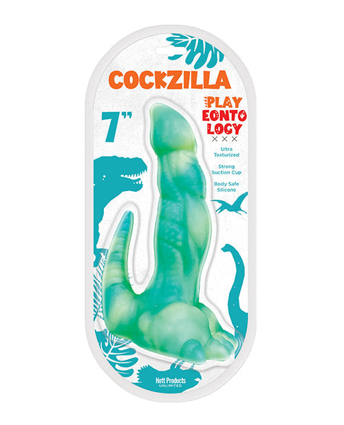 Playeontology Grand Godemichet de 17,8 cm | Godemichet Ventouse Cockzilla | Godemichet Réaliste Étanche