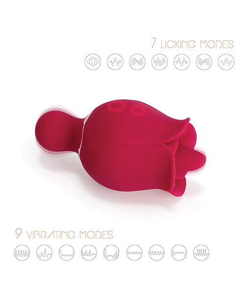 Vibrador Sylvia Lame Rose - Rojo