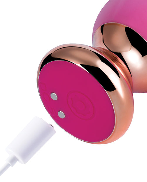 Pink Holic Vibrador anal curvo a control remoto